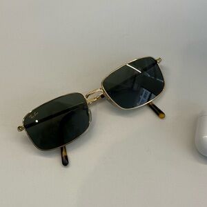 Ray-Ban Gold and Black Sunglasses